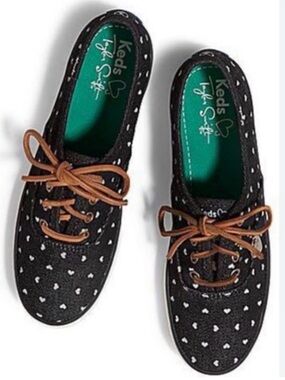 *RARE* Keds x Taylor Swift Champion Sneakers Navy w/ mini hearts 6